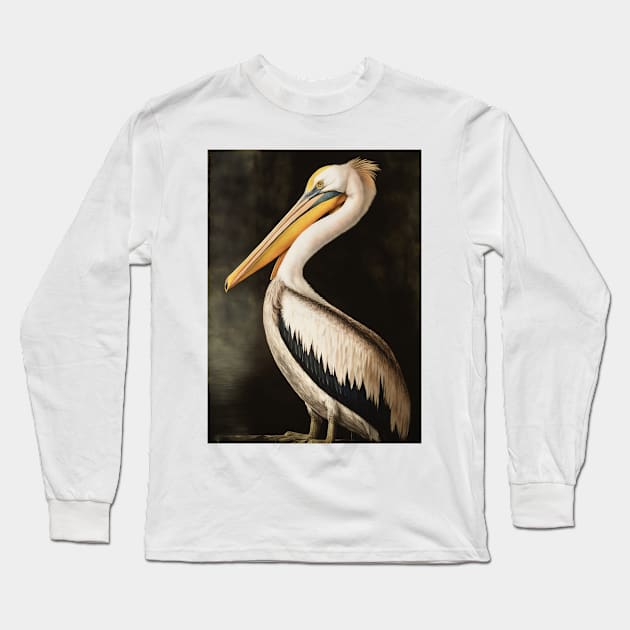 Pelican Long Sleeve T-Shirt by Walter WhatsHisFace